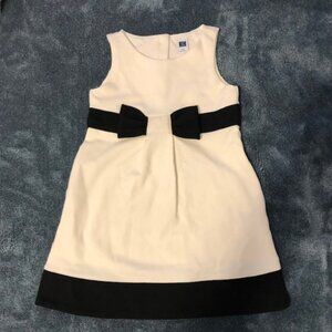 Classic tailored black and white (cream) dress